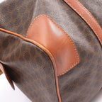 Celine Tote Macadam Brown Canvas Leather Mini Boston — view 9