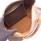 Celine Tote Macadam Brown Canvas Leather Mini Boston — view 3