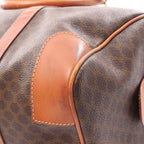 Celine Tote Macadam Brown Canvas Leather Mini Boston — view 8