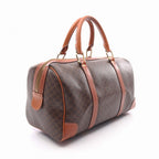 Celine Handbag Macadam Brown Canvas Leather Mini Boston — view 2