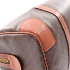 Celine Handbag Macadam Brown Canvas Leather Mini Boston — view 8