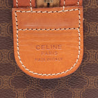 Celine Handbag Macadam Brown Canvas Leather Mini Boston — view 4