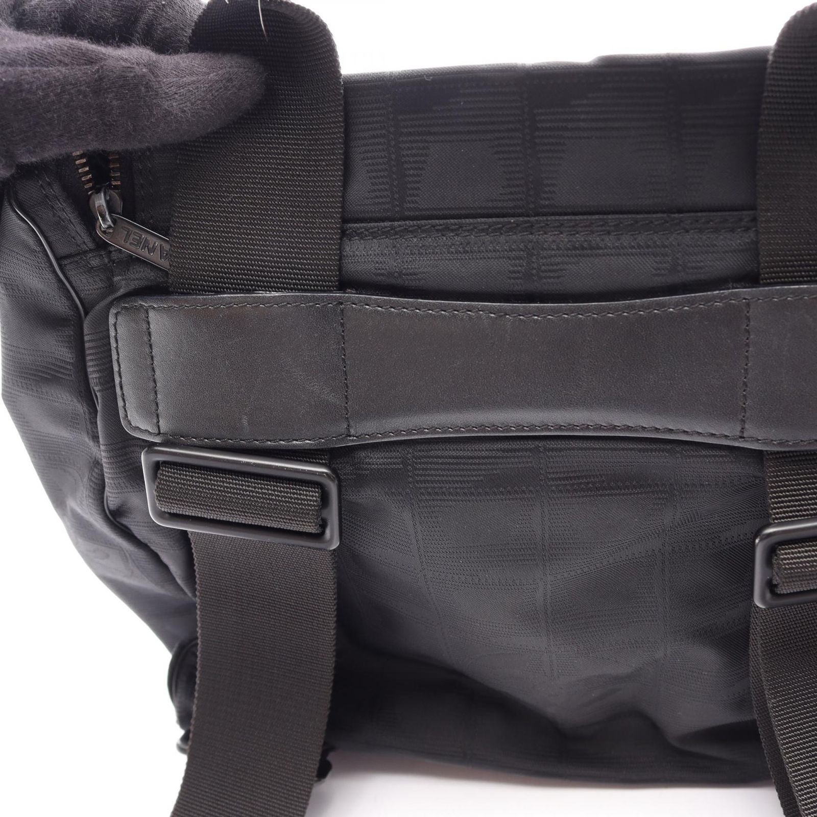 Chanel Backpack New Travel Line Black Leather — view 8