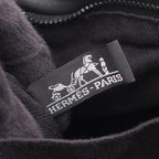 Hermes Handbag Caravan Horizontal MM 2-Way Black Leather — view 4