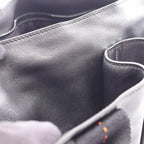 Hermes Handbag Caravan Horizontal MM 2-Way Black Leather — view 5