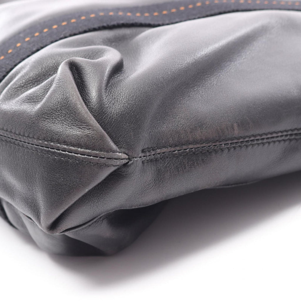 Hermes Handbag Caravan Horizontal MM 2-Way Black Leather — view 9
