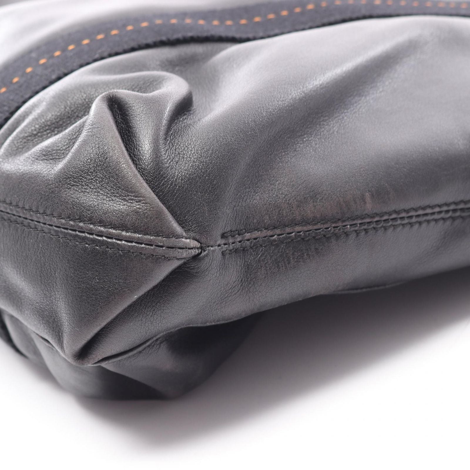 Hermes Handbag Caravan Horizontal MM 2-Way Black Leather — view 9