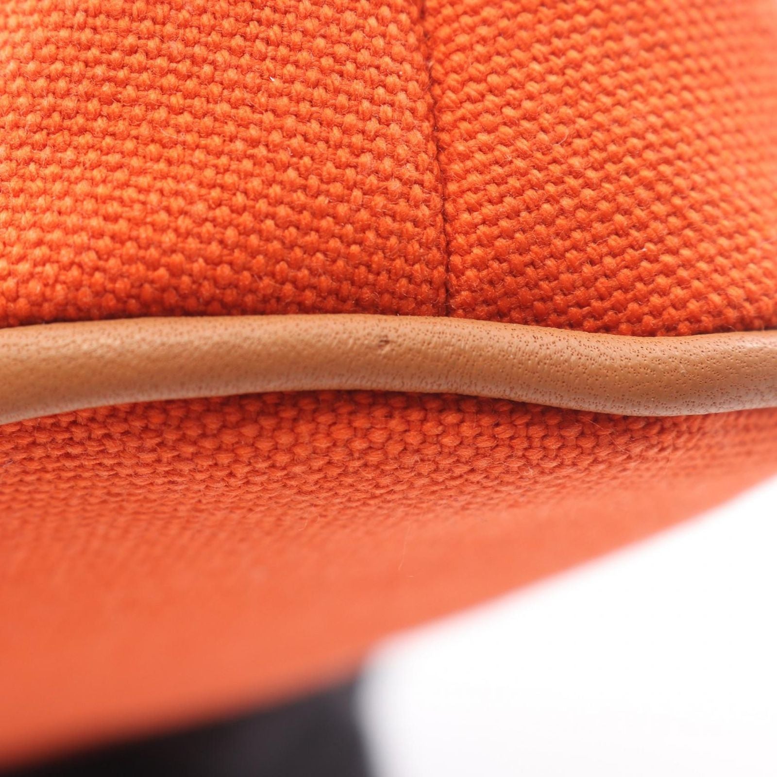 Hermes Pouch Bolide Mini 02 Orange Faux Canvas — view 6