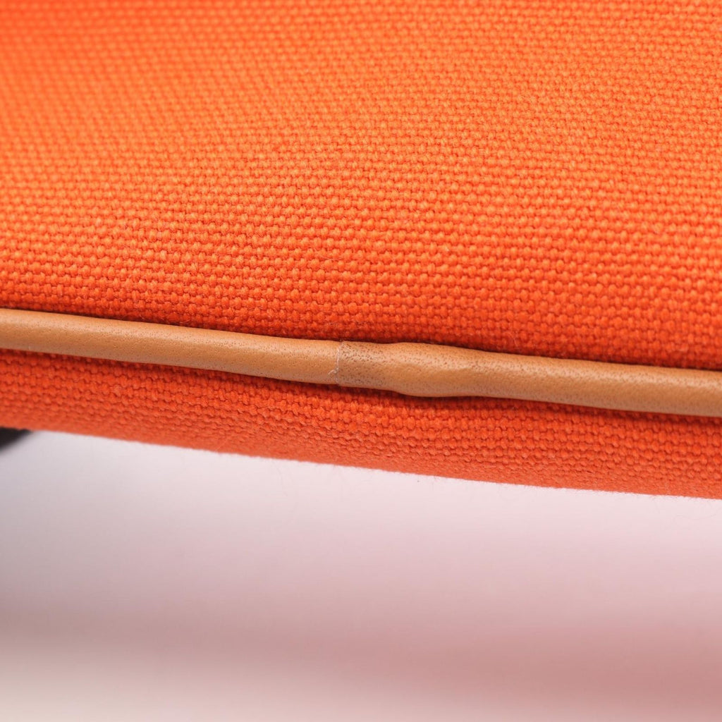 Hermes Pouch Bolide Mini 02 Orange Faux Canvas — view 5