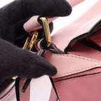 Loewe Handbag Puzzle Bag 2-Way Pink Leather — view 6