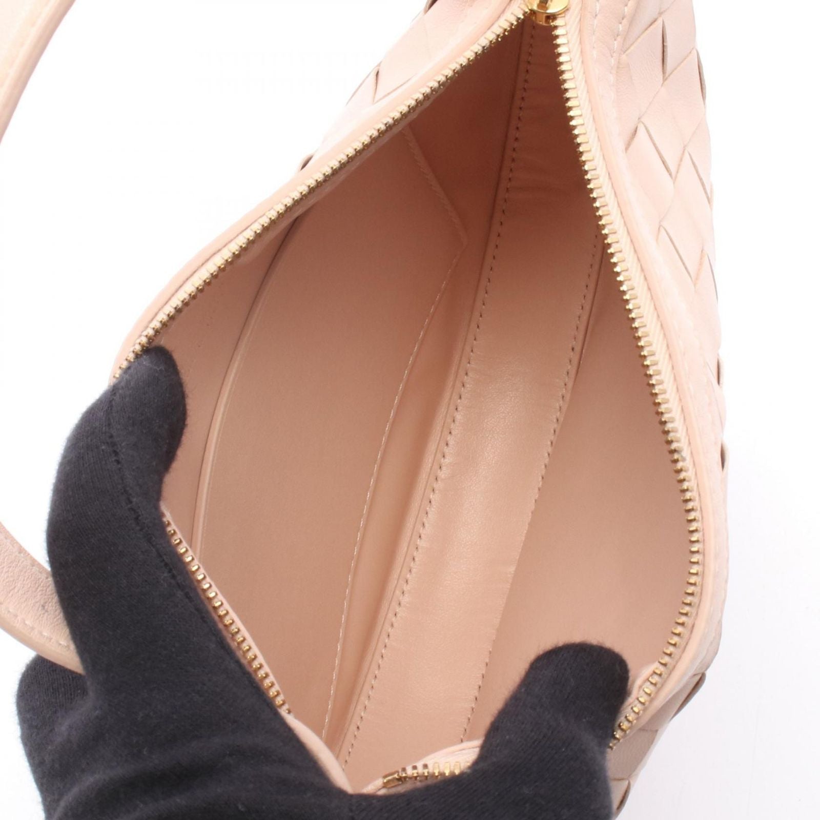Bottega Veneta Handbag Intrecciato Mini Sunrise Baby Pink Lambskin — view 3
