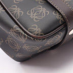 Loewe Handbag Anagram Black Brown Canvas Leather — view 6