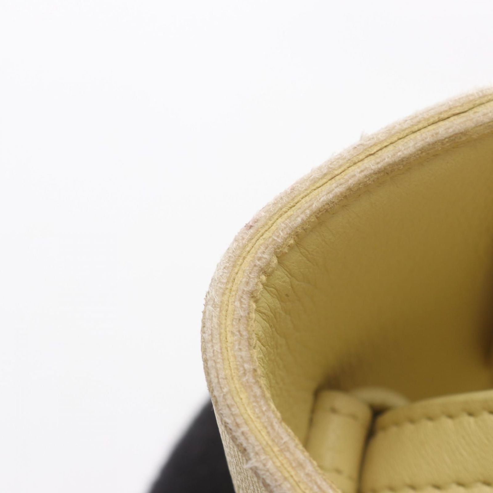 Bottega Veneta Tote Mini Arco 2-Way Lemon Yellow Leather Maxi Intrecciato — view 5