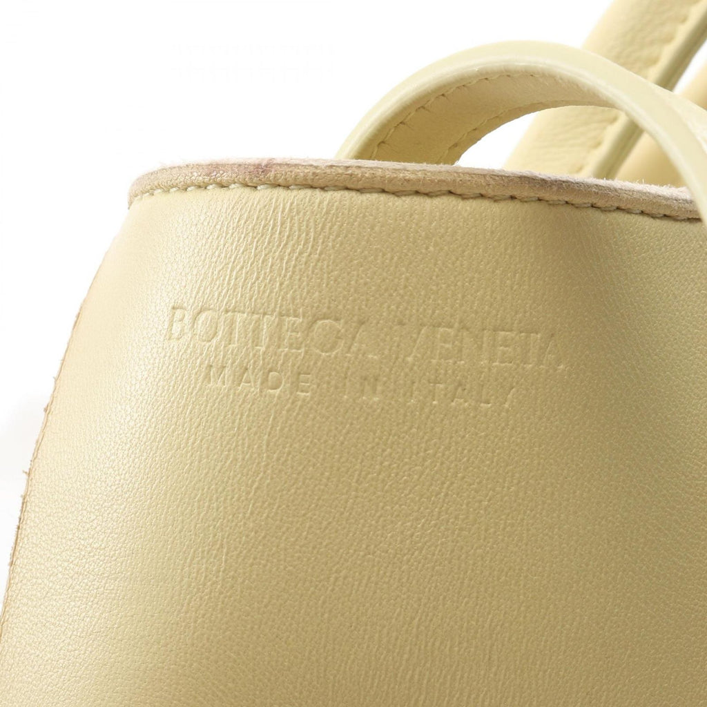Bottega Veneta Tote Mini Arco 2-Way Lemon Yellow Leather Maxi Intrecciato — view 4