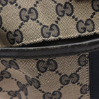 Gucci Shoulder Bag Sherry Line GG Canvas Beige Navy — view 7