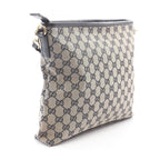 Gucci Shoulder Bag Sherry Line GG Canvas Beige Navy — view 2