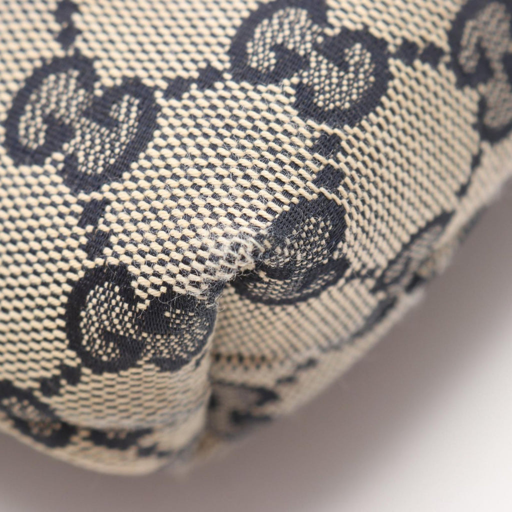 Gucci Shoulder Bag Sherry Line GG Canvas Beige Navy — view 5
