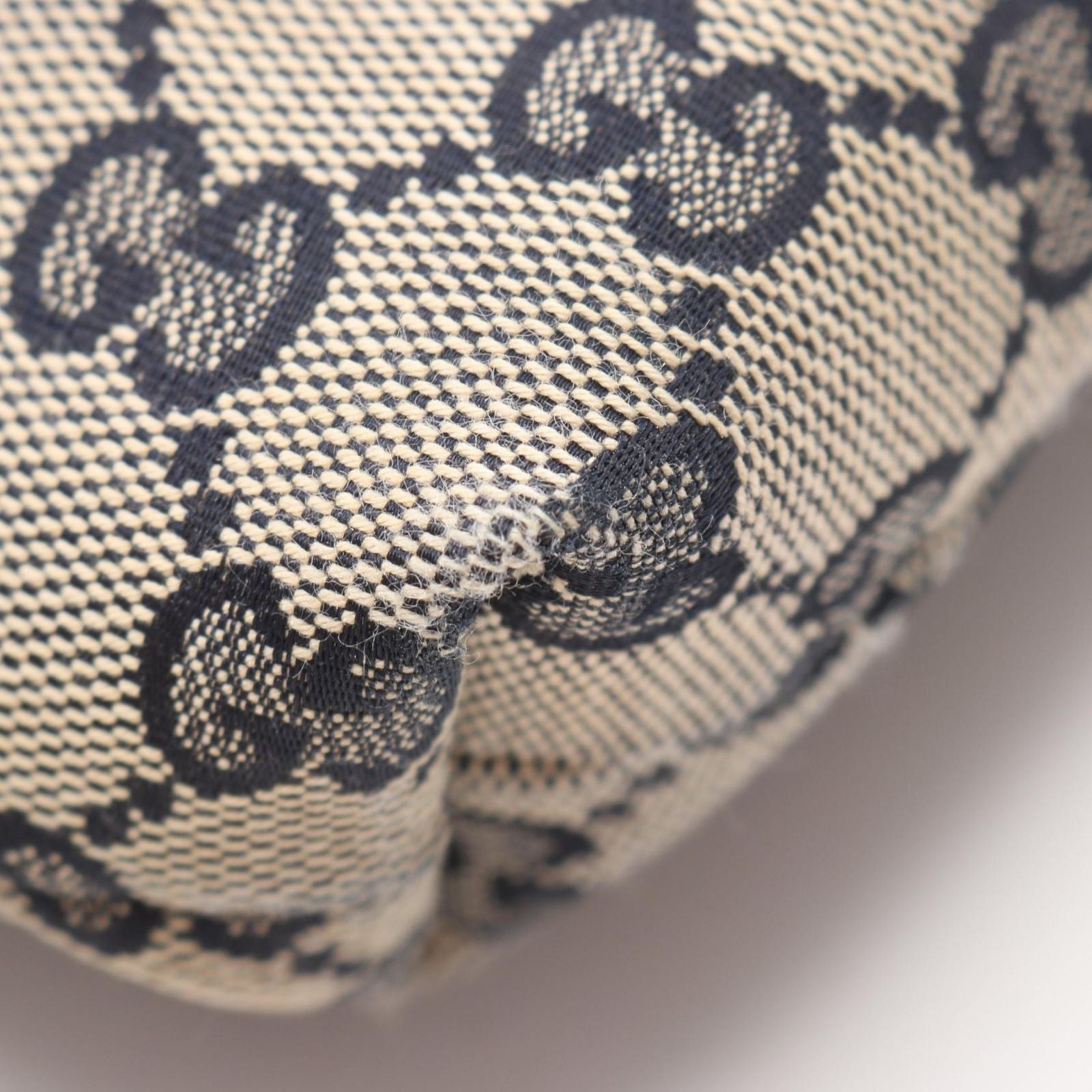 Gucci Shoulder Bag Sherry Line GG Canvas Beige Navy — view 5