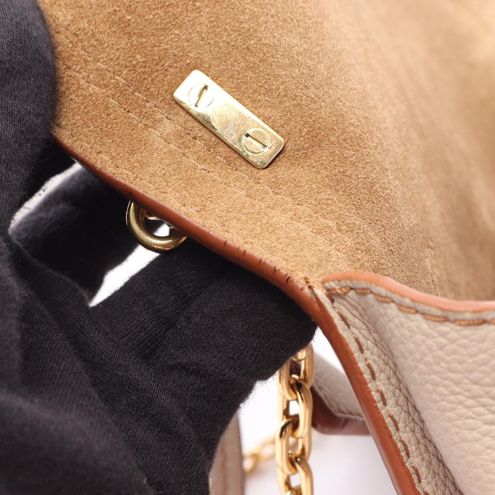 Loewe Shoulder Bag Barcelona Soft 2-Way Gray Leather — view 5