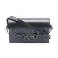 Gucci Shoulder Bag Horsebit Black Leather Mini