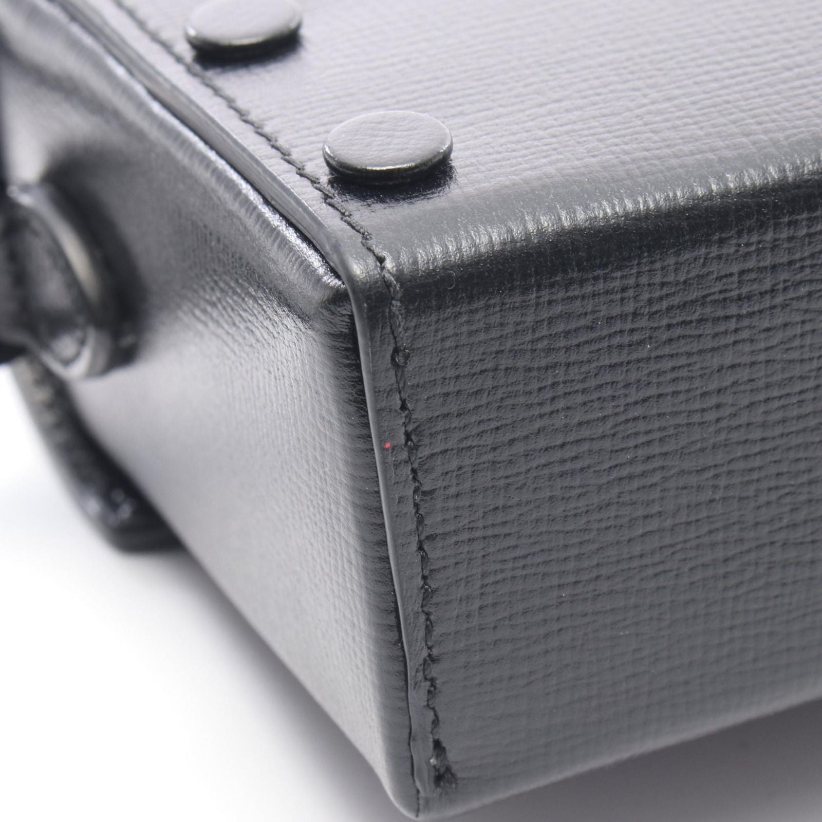 Gucci Shoulder Bag Horsebit Black Leather Mini — view 5
