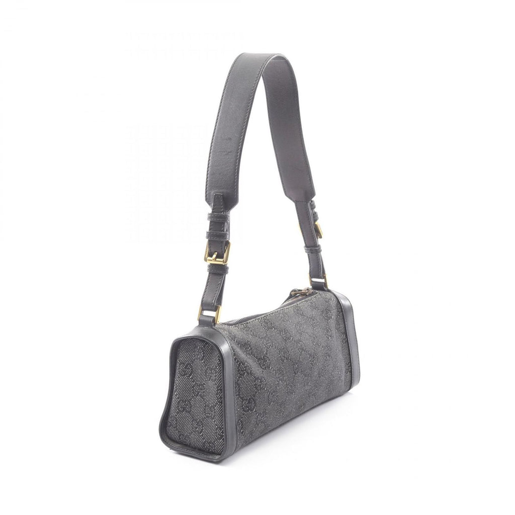 Gucci Shoulder Bag GG Pattern Black Denim Mini — view 2