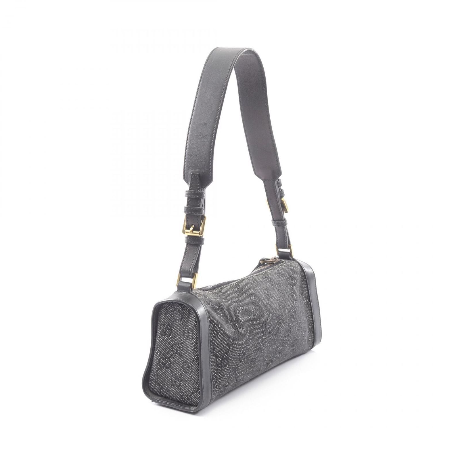Gucci Shoulder Bag GG Pattern Black Denim Mini — view 2