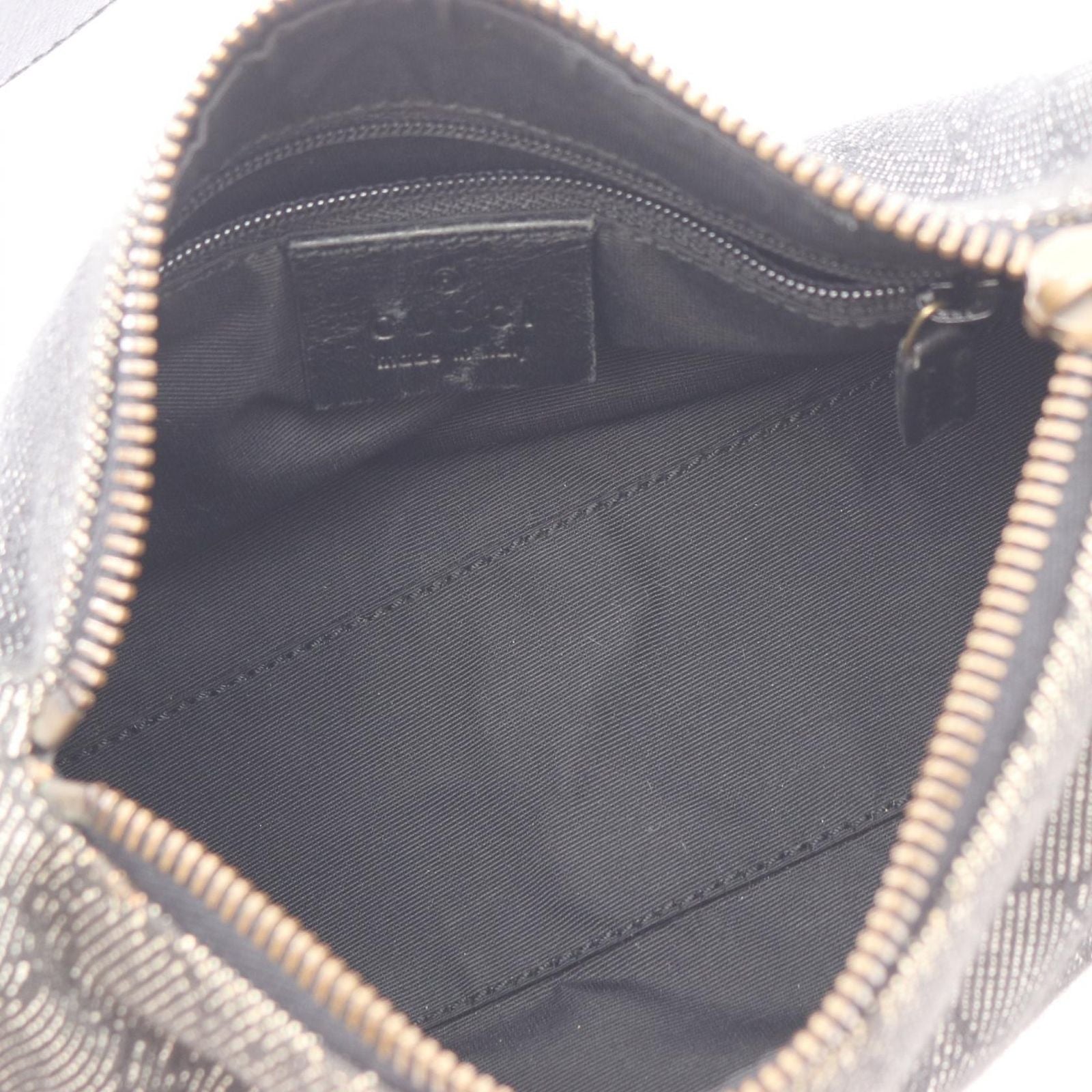 Gucci Shoulder Bag GG Pattern Black Denim Mini — view 3