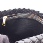 Bottega Veneta Shoulder Bag Intrecciato Small Cobble Black Leather — view 5