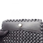 Bottega Veneta Shoulder Bag Intrecciato Small Cobble Black Leather — view 6