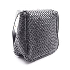 Bottega Veneta Shoulder Bag Intrecciato Small Cobble Black Leather — view 2