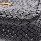 Bottega Veneta Shoulder Bag Intrecciato Small Cobble Black Leather — view 9