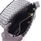Bottega Veneta Shoulder Bag Intrecciato Small Cobble Black Leather — view 3
