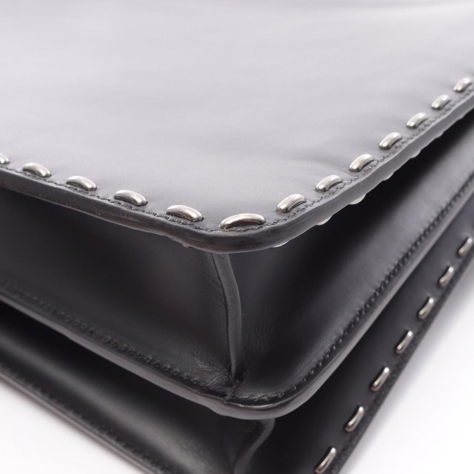 Fendi Handbag Peekaboo ISeeU 2-Way Black Leather — view 8