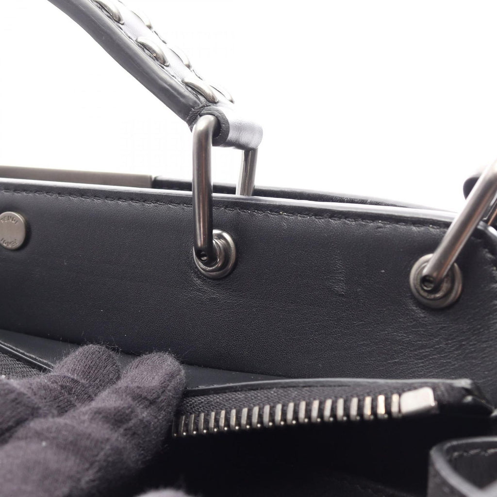 Fendi Handbag Peekaboo ISeeU 2-Way Black Leather — view 9