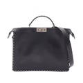 Fendi Handbag Peekaboo ISeeU 2-Way Black Leather
