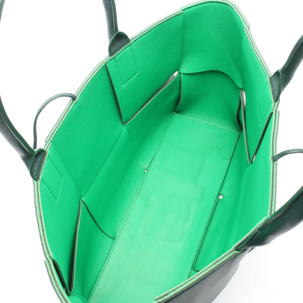 Bottega Veneta Tote the Arco Large Maxi Intrecciato Green Leather — view 3