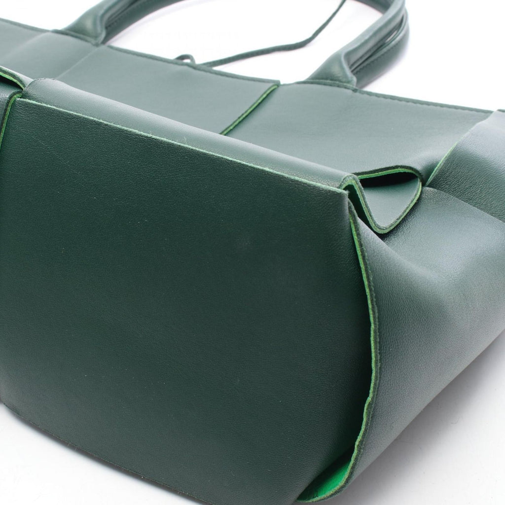 Bottega Veneta Tote the Arco Large Maxi Intrecciato Green Leather — view 9