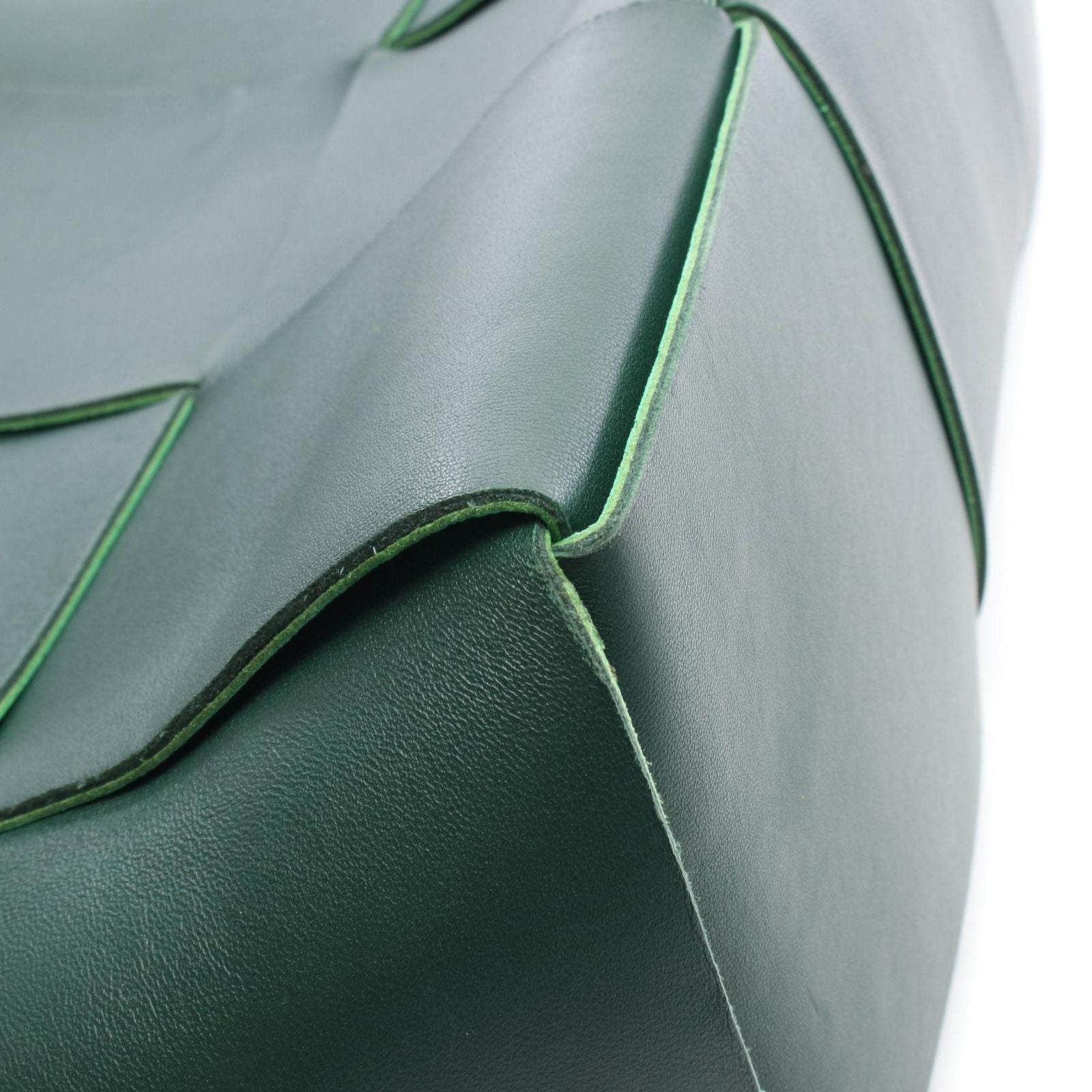 Bottega Veneta Tote the Arco Large Maxi Intrecciato Green Leather — view 8