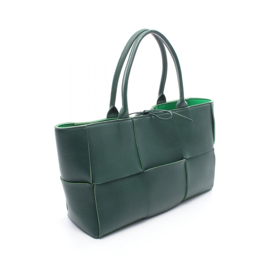 Bottega Veneta Tote the Arco Large Maxi Intrecciato Green Leather — view 2