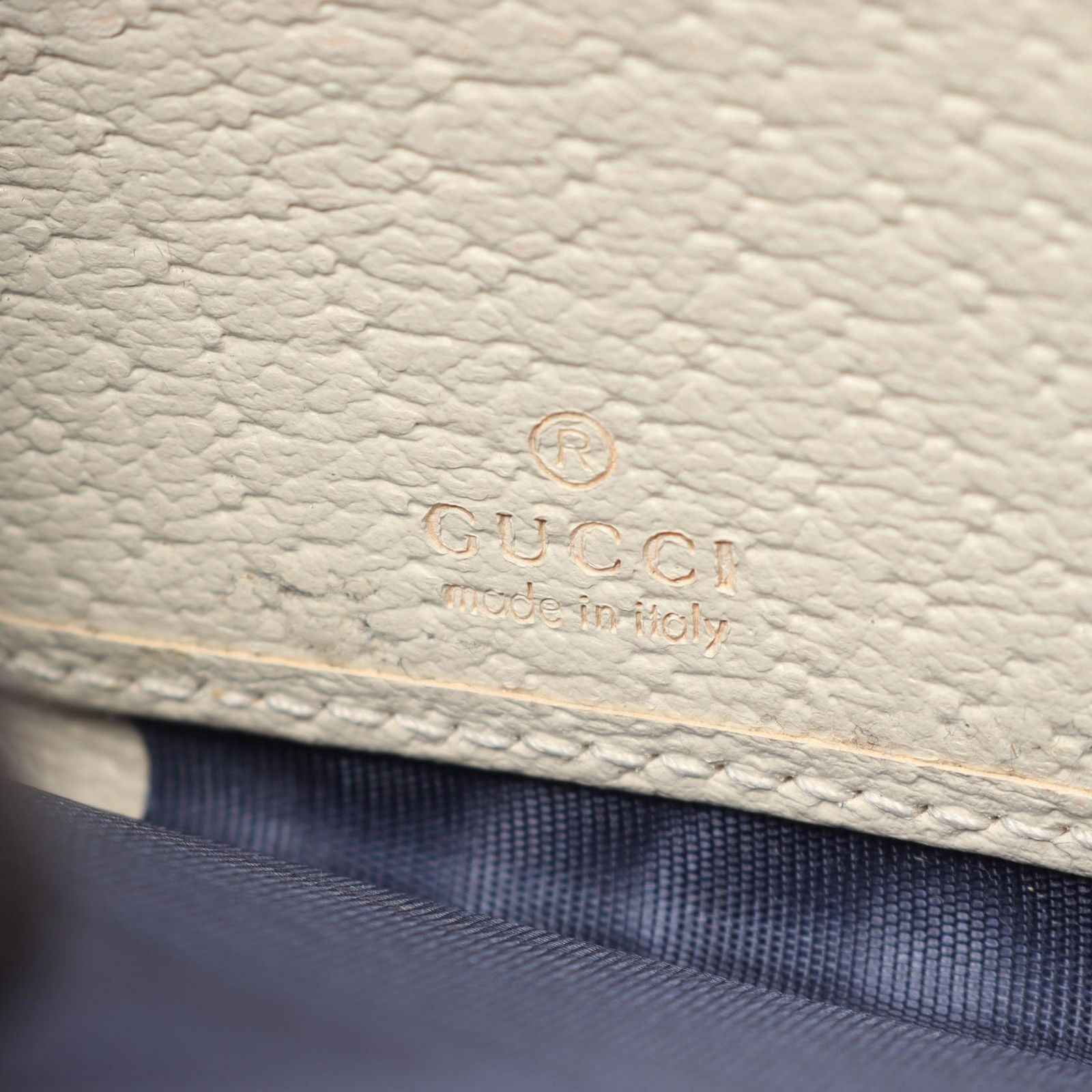 Gucci Round Wallet Ophidia GG Supreme Sherry Line Off White Beige Leather — view 4
