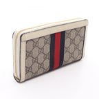 Gucci Round Wallet Ophidia GG Supreme Sherry Line Off White Beige Leather — view 2