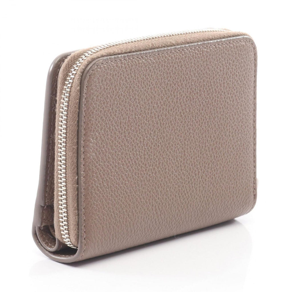 Saint Laurent Paris Bifold Wallet Rive Gauche Gray Leather Compact Full — view 2