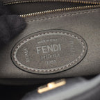 Fendi Handbag FF Tote Small 2-Way Black Leather Selleria — view 4