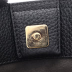 Fendi Handbag FF Tote Small 2-Way Black Leather Selleria — view 5