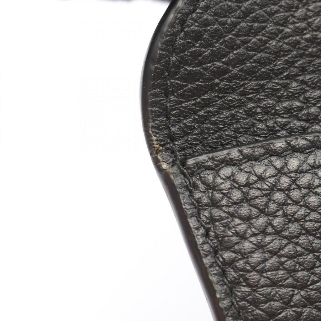 Prada Bifold Wallet Vitello Grain Envelope Black Leather Move — view 6