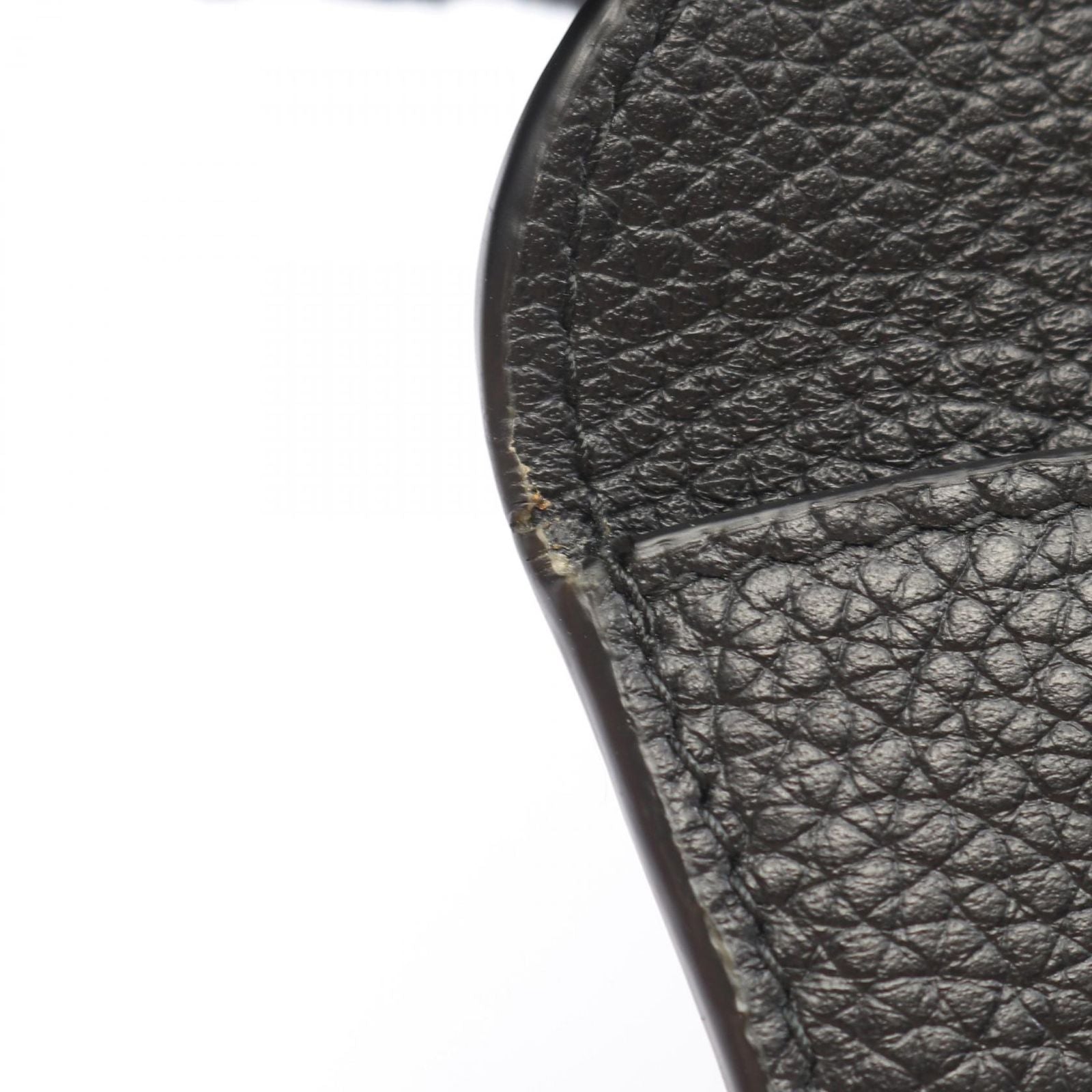 Prada Bifold Wallet Vitello Grain Envelope Black Leather Move — view 6