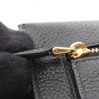 Prada Bifold Wallet Vitello Grain Envelope Black Leather Move — view 8