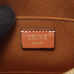 Celine Shoulder Bag Cuill Triomphe Mini Brown Black Canvas Leather — view 4