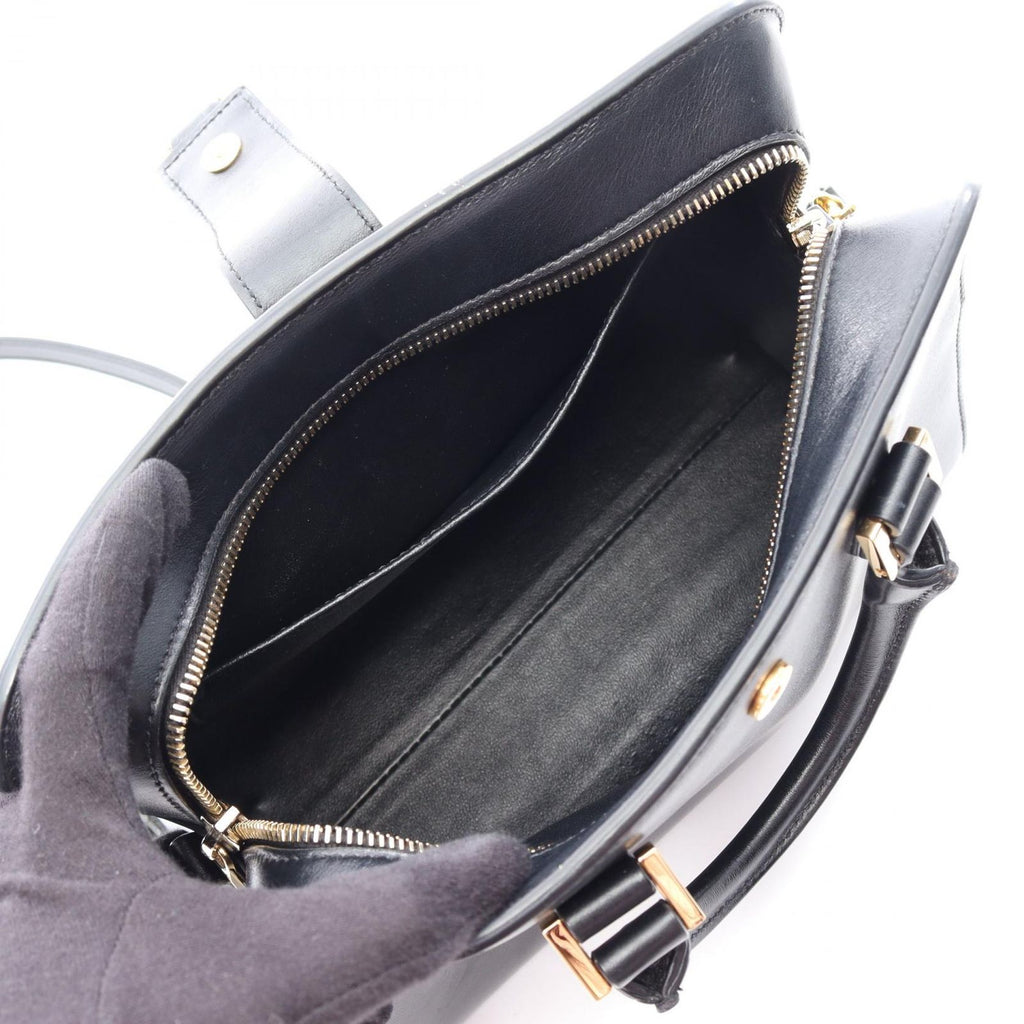 Saint Laurent Paris Handbag YSL Line Baby Monogram Cabas 2-Way Black Leather — view 3